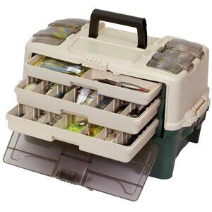unused❤️Plano 723300 Hybrid Hip Tackle Box 3-Tray System Premium Storage USA